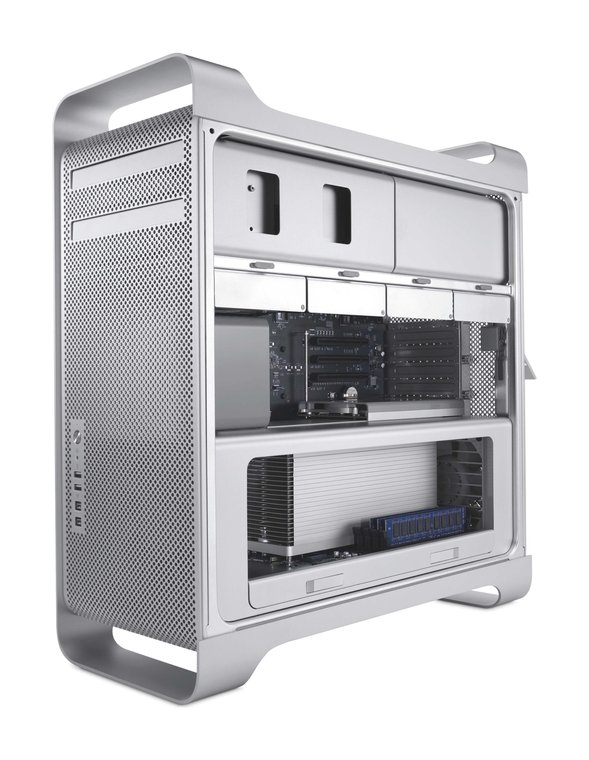 Mac Pro with side panel removed