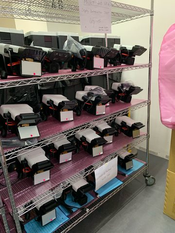 Racks of Origin units in production